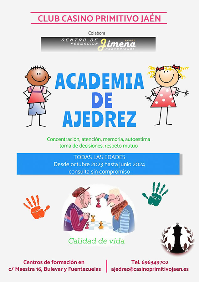 Cartel Academia De Ajedrez